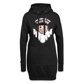 Costume de fantôme Je suis Je Suis Humain Pour Halloween - Sweat-shirt à capuche long Femme - noir - Devant