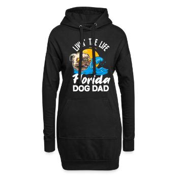 Florida - Hoodie-Kleid - Schwarz - Vorne