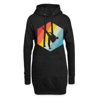 Karate Black Belt Gi Uniform - Hoodie-Kleid - Schwarz - Vorne