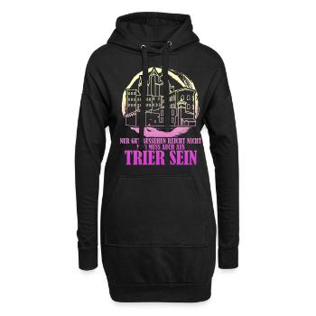 Trier Stadt Trierer - Hoodie-Kleid - Schwarz - Vorne