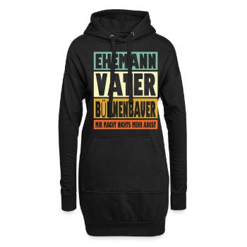 Busfahrer Vater Ehemann Held - Hoodie-Kleid - Schwarz - Vorne