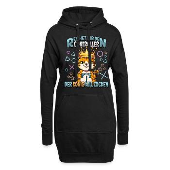 Zocken Reichet mir den Controller Gaming - Hoodie-Kleid - Schwarz - Vorne