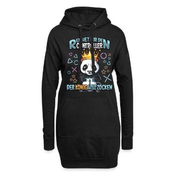 Zocken Reichet mir den Controller Gaming - Hoodie-Kleid - Schwarz - Vorne