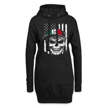 Mexique Fier Amérique mexicaine États-Unis - Sweat-shirt à capuche long Femme - noir - Devant