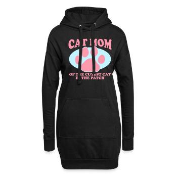 Chat Maman Chats Chat Maman Chat Propriétaire Cadeau - Sweat-shirt à capuche long Femme - noir - Devant