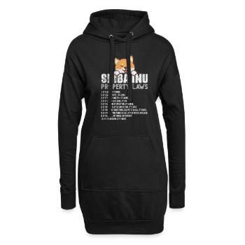 Shiba Inu Dog Dog Lover Dog Race Cadeau - Sweat-shirt à capuche long Femme - noir - Devant