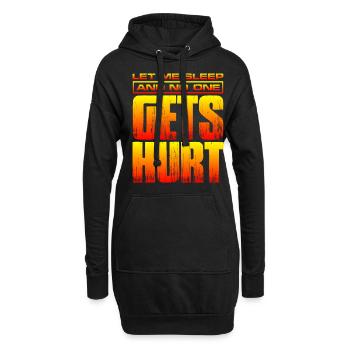 Let Me Sleep And No One Gets Hurt 2 - Hoodie-Kleid - Schwarz - Vorne