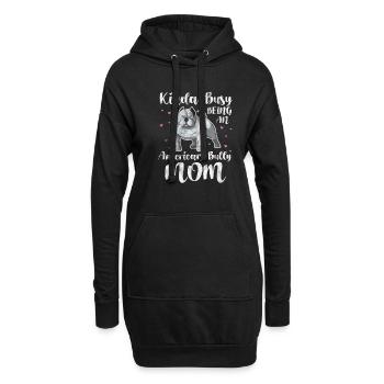 American Bulldog Dog Dog Lover Cadeau - Sweat-shirt à capuche long Femme - noir - Devant
