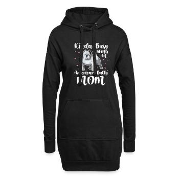 American Bulldog - Hoodie-Kleid - Schwarz - Vorne