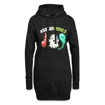 SquadGhouls Escouade De Goules Fantômes Esprits - Sweat-shirt à capuche long Femme - noir - Devant
