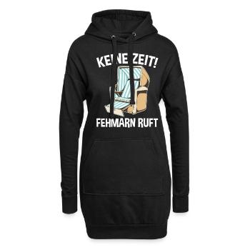 Ostsee Fehmarn - Hoodie-Kleid - Schwarz - Vorne