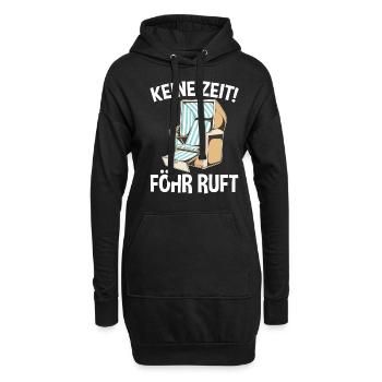 Nordsee Föhr - Hoodie-Kleid - Schwarz - Vorne