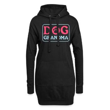 Chiens Grand-mère Propriétaire de chien Propriétaire de chien Cadeau - Sweat-shirt à capuche long Femme - noir - Devant