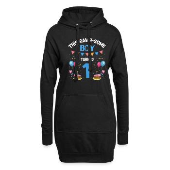 Parasaurolophus Design Dinosaure Anniversaire - Sweat-shirt à capuche long Femme - noir - Devant