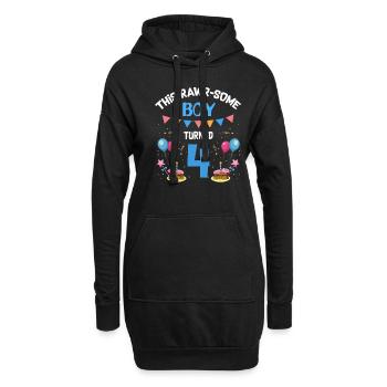 Parasaurolophus Design Dinosaure Anniversaire - Sweat-shirt à capuche long Femme - noir - Devant