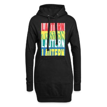 Kaiserslautern Lautern Deutschland Stadt Schrift - Hoodie-Kleid - Schwarz - Vorne