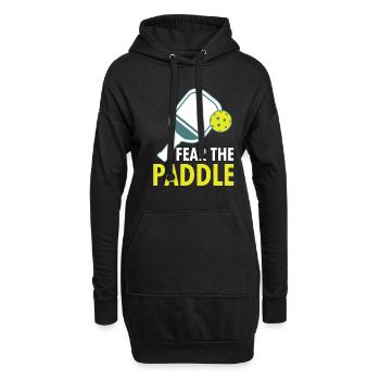 Fear The Paddle Pickleball Shirt Geschenk - Hoodie-Kleid - Schwarz - Vorne