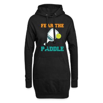 Fear The Paddle Pickleball Shirt Geschenk - Hoodie-Kleid - Schwarz - Vorne