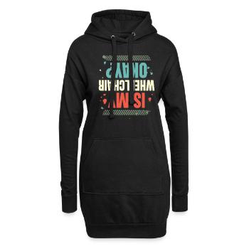 Ist Mein Rollstuhl In Ordnung Für - Hoodie-Kleid - Schwarz - Vorne