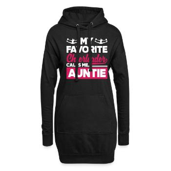 Lustiges Cheerleader Cheerleading Geschenk - Hoodie-Kleid - Schwarz - Vorne