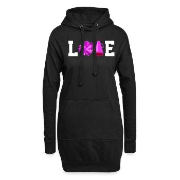 Lustiges Cheerleader Cheerleading Geschenk - Hoodie-Kleid - Schwarz - Vorne