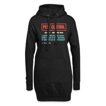 Schädlingsbekämpfungsexperte Bugs Exterminator - Hoodie-Kleid - Schwarz - Vorne