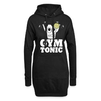 Bodybuilder Gym Tonic Fitness Strongman - Sweat-shirt à capuche long Femme - noir - Devant