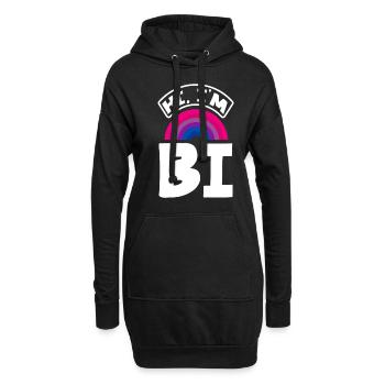 Bisexuel LGBTQ+ Bi LGBTQ - Sweat-shirt à capuche long Femme - noir - Devant