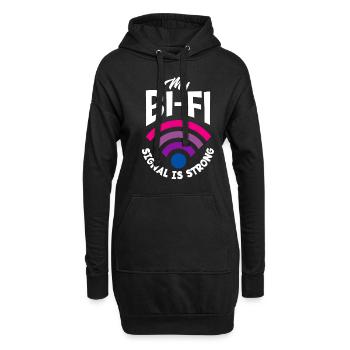 Bisexuel LGBTQ+ Bi LGBTQ - Sweat-shirt à capuche long Femme - noir - Devant