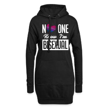 Bisexuel LGBTQ+ Bi LGBTQ - Sweat-shirt à capuche long Femme - noir - Devant