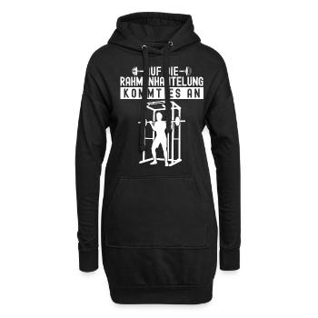 Bodybuilder Strongman Gym Bodybuilding - Hoodie-Kleid - Schwarz - Vorne