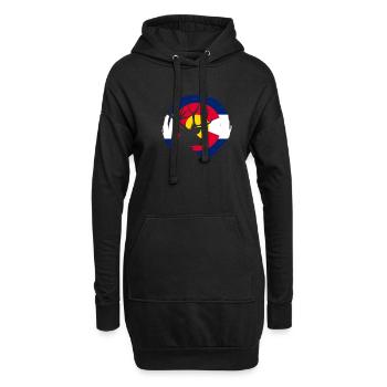Colorado - Hoodie-Kleid - Schwarz - Vorne