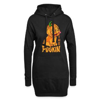 The Pugkin-sweet or - Hoodie Dress - black - Front