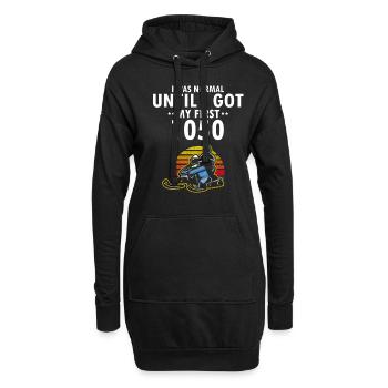 Conception de motoneigistes et de motoneiges - Sweat-shirt à capuche long Femme - noir - Devant