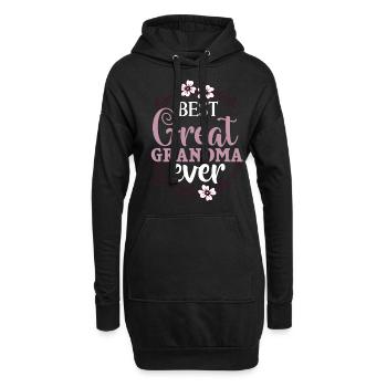 Arrière-grand-mère Grand-mère Arrière-grands-parents Grand-mère - Sweat-shirt à capuche long Femme - noir - Devant