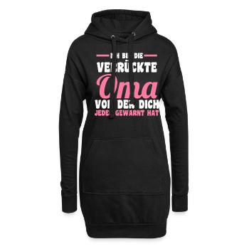 Großmutter Großmama Omi Oma - Hoodie-Kleid - Schwarz - Vorne