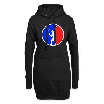 Tennis Logo - Sweat-shirt à capuche long Femme - noir - Devant