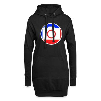 Fotografie Logo - Hoodie-Kleid - Schwarz - Vorne