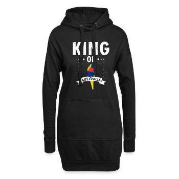 Kookaburra Design et Kookaburra Dicton - Sweat-shirt à capuche long Femme - noir - Devant