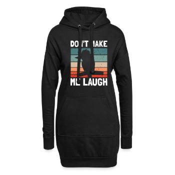 Pêcheur roi australien et oiseau lanchender - Sweat-shirt à capuche long Femme - noir - Devant