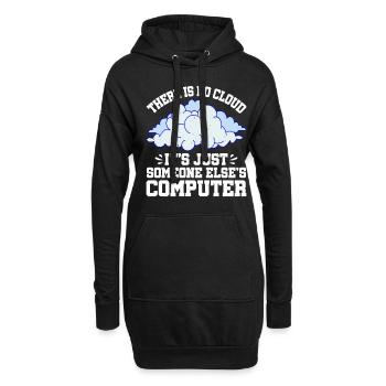 There Is No Cloud 10 - Hoodie Dress - black - Front