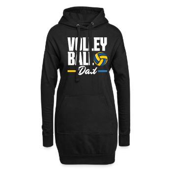 Cadeau drôle de papa de volley-ball - Sweat-shirt à capuche long Femme - noir - Devant