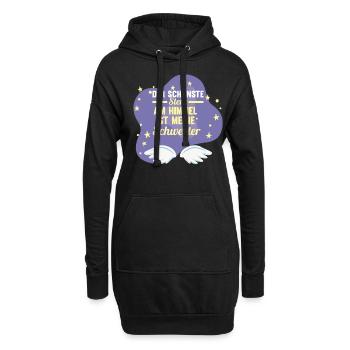 Geschwister Familie Schwestern Schwester - Hoodie-Kleid - Schwarz - Vorne