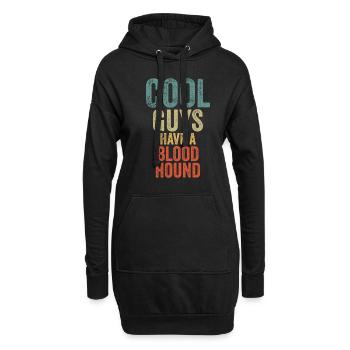 Cool Guys have a bloodhound - Hoodie Dress - black - Front