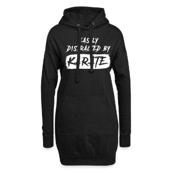 Karate Kung Fu Kampfsport - Hoodie-Kleid - Schwarz - Vorne