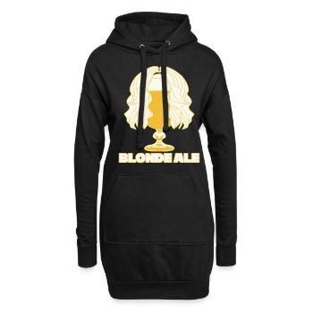 Bier Ale Bierbrauer Biertrinker - Hoodie-Kleid - Schwarz - Vorne