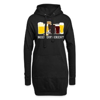 Bière Bière Différents brasseurs de bière - Sweat-shirt à capuche long Femme - noir - Devant