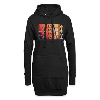 Basket-ball - Sweat-shirt à capuche long Femme - noir - Devant