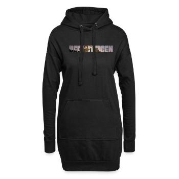 alpinisme - Sweat-shirt à capuche long Femme - noir - Devant