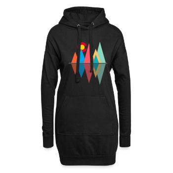 Colorado - Hoodie-Kleid - Schwarz - Vorne